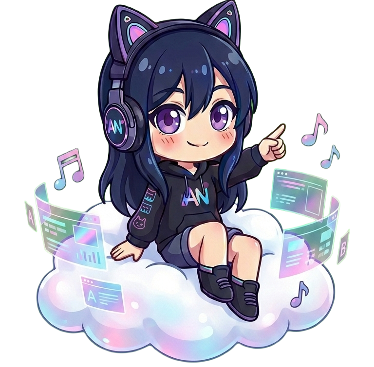 Mascote Chibi da Rádio AnimeNight - Portal de Cultura Pop Japonesa e Otaku